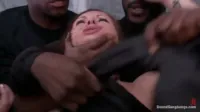 Katja Kassin - Black tied brunette gangbanged by 4 guys