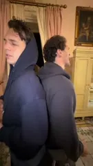 Nicole Wallace - 2pretty boys and me just wrapped postcards from Italy @Prime Video t...