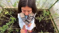 Katty West - Fucked a village girl in the garden while her husband was not at home