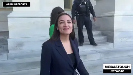Alexandria Ocasio-Cortez / AOC - Acyn - Pablo reports Donald Trump is complaining about the results in virgin