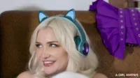Angel Youngs / angelyoungsxxx - AGirlKnows - Skye Blue, Angel Youngs, Mia Kay - Cheating gamer girls