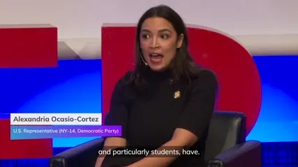 Alexandria Ocasio-Cortez / AOC - At TU Berlin