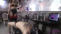 Brat Princess - AMADAHY - Computer controlled male milker extracts only precum no orgasms allowed
