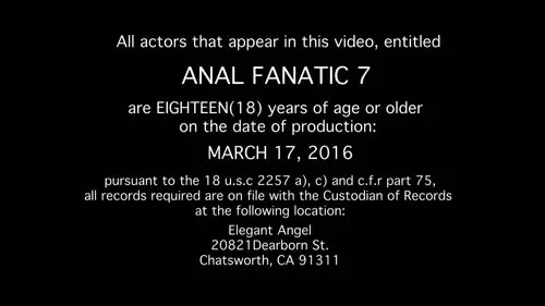 Adult movies DVD - Anal fanatic Vol. 7