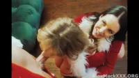 Lena Paul - Angela White & Lena Paul caught Santa emptied his balls