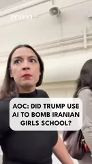 Alexandria Ocasio-Cortez / AOC - Did Trump use AI to bomb Iranian girls school
