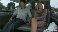Claire Roos - Anabelle Pync blonde with big natural tits gets creampie on BangBus