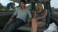 Claire Roos - Anabelle Pync blonde with big natural tits gets creampie on BangBus