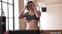 Wankitnow - Brook S naked workout