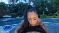 Camila Cortez - Busty Latina loves to fuck right out of the pool - Brian O'Mally