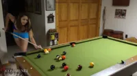 COSMID - Becca Clark (Becca playing some pool)