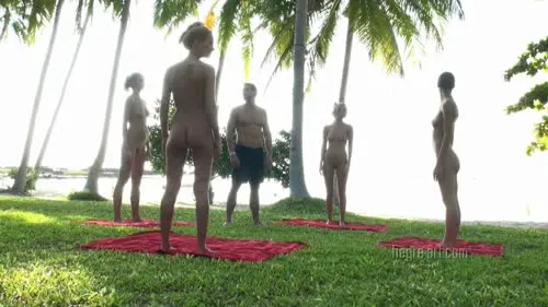 Hegre - Coxy, Flora, Thea & Zaika - Naked workout