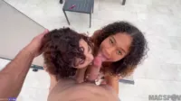 Crystal Chase - Hot ebony teens share jmac s big dick