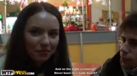 WTFPass.com - Эрик и Эдик трахают в попку сучку в привокзальном туалете