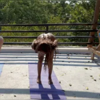 Destiny Mira / Destiny da Brat - Naked rooftop yoga