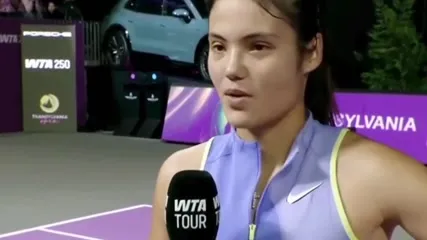 Emma Raducanu - interview after reaching the semifinal at the Transylvania Open