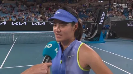 Emma Raducanu - On-court interview Australian Open 2026 round one