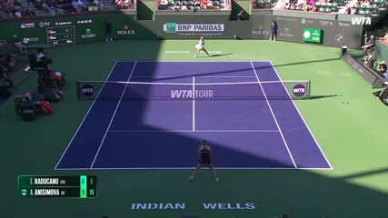 Emma Raducanu - Vs. Amanda Anisimova - 2026 Indian Wells round 3 - WTA match highlights