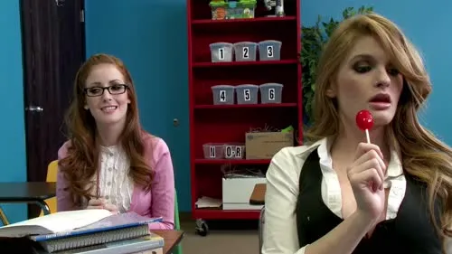 Faye Reagan - Nikki Rhodes ft Johnny Sins - Red head ride! (BigTitsAtSchool) (2010-01-19)