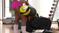 Isabella Chrystin - Fitness room big booty lesbian fucks gym babe (2016) Sade Rose