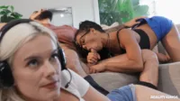 Kira Noir - Gamer girl controls the cock with James Angel