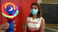 Hazel Heart - College Cheerleader MESMERIZED by Janitor