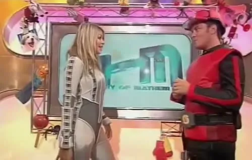 Holly Willoughby - Gets a slap on the backside