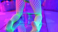 Jewelz Blu - NeoN DeMoN - Trippy Tease and Dildo Fun