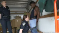 Bang Bros smaller & discontinued sites - Joslyn Jane, Maggie Green - Black suspect taken on a rough ride, gets horny MILF cops wet and fucking on stolen goods - Black Patrol