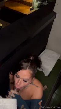 Karmen Karma - Slut in green mesh