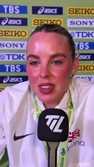 Keely Hodgkinson - After 800m gold and running the fastest 4x400m split