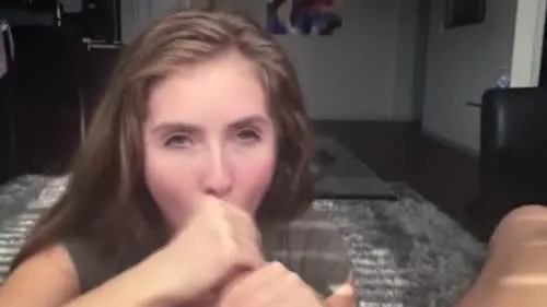 Lena Paul - Hot and sensual blowjob at home