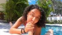 Alix Avery (aka Alix Pena) - Little latina with great tits gets fucked pool side