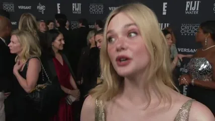 Elle Fanning - LIVE - Critics Choice Awards 2026 red carpet