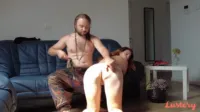 Lustery - E1783 Bear and Blue manacled and manhandled
