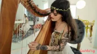 Lustery - E1835 Holly Beth and hairy styles pull on my harp strings