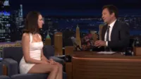 Margaret Qualley - Dares Jimmy to interview her lying down, tried to set up her mom and Bill Murray