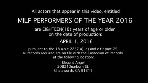 Adult movies DVD - Milf performers of the year 2016 (Elegant Angel)