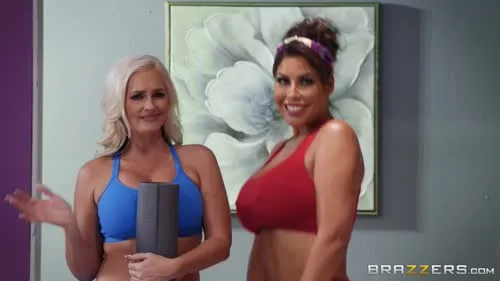 Alena Croft - Bridgette b and alena croft breathe in stretched out