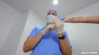 Alyx Star - Nurse gets scrubbed and fucked with Kyle Mason