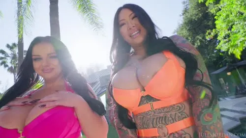 Lexington Steele - Payton Preslee & Connie Perignon - Double D bubble butt babes Payton Preslee & Connie Perignon double up on Lexington Steele's BBC