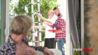 PornWorld - Dee Williams - Alluring housewife tempts her handymen into an airtight DP threesome GP3296 BTS