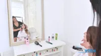 Marica Chanelle - PornWorld - Marica Chanelle and Jolee Love - Seductive salon chapter 1 - Busty brunette tempts hair stylist into lesbian strap on fun GP3318
