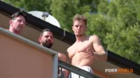 Shalina Devine - PornWorld - And Dina Joy - Seminar Seduction Chapter 2 - Sex crazed hotties get slammed during poolside DP gangbang GP3310 BTS