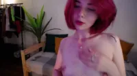 Vixenp - Pretty freckled redhead sucking k-9 dildo and dancing