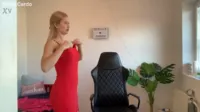 Stella Cardo | stella_and_stephan - Pretty woman changing clothes in the office