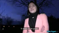 Public Agent - Belle Claire dark haired beauty easily convinced to suck stranger's cock