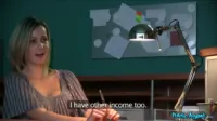 Public Agent - Blanka Grain receptionist sucks and fucks for a promotion