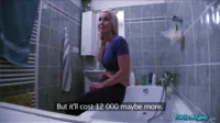 Public Agent - Carolina Ilsa stranger comes to fix washing machine cums on blonde instead