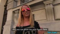 Public Agent - Christine Love bubbly blonde comes back to flat